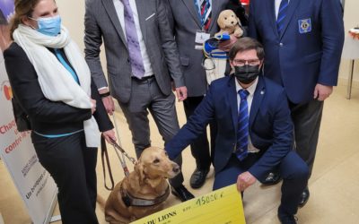 Maili, un chien guide d’aveugle offert par le Lions Club Conflans-Montjoie