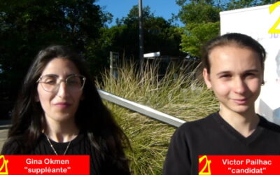 Zoom 2r : Victor Pailhac et Gina Okmen, candidats de la Nupes dans la 9e circonscription des Yvelines