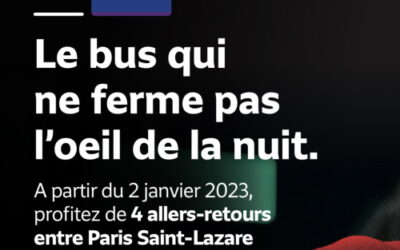 Nouvelle ligne de “bus de nuit” entre Paris Saint-Lazare et Poissy